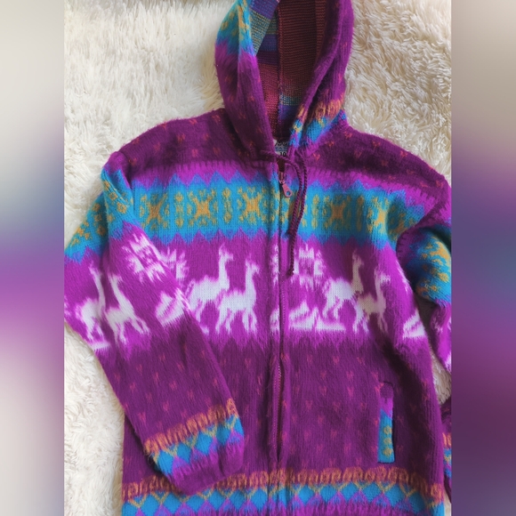 Yari Artesanias Wool Sweater - Childrens Size 10 - Picture 9 of 11